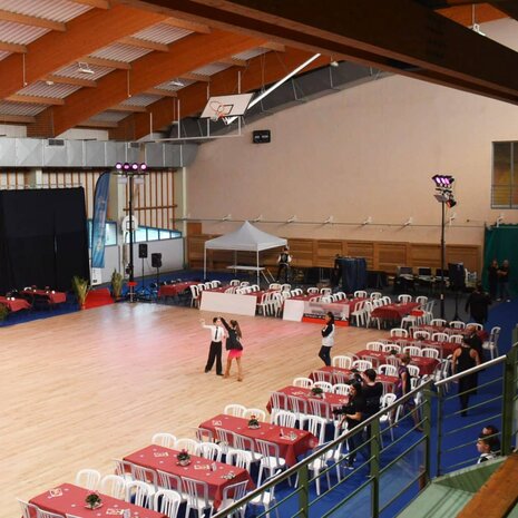 Beschermvloer voor sporthal- en gymzaalvloeren HallProtect XXL rood
