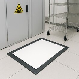 Fijnstof kleefmat wit 45x90 cm