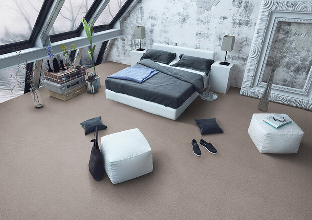 Geweven vinyl kliktegel Olmclick mid beige