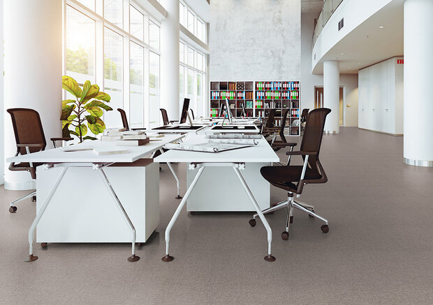 Geweven vinyl kliktegel Olmclick mid beige