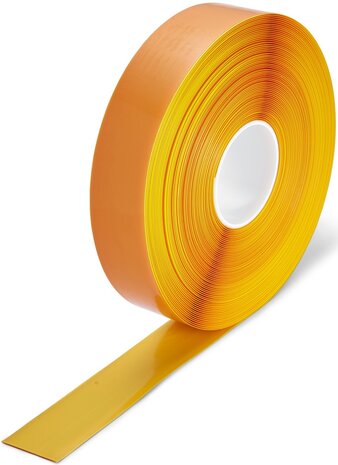 PermaLean vloermarkeringstape extra dun 50 mm geel