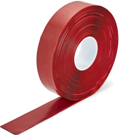 PermaLean vloermarkeringstape extra dun 50 mm rood