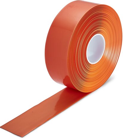 PermaLean vloermarkeringstape extra dun 75 mm oranje
