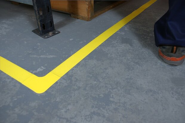 LeanLine Pro Vloermarkeringstape 50 mm zwart