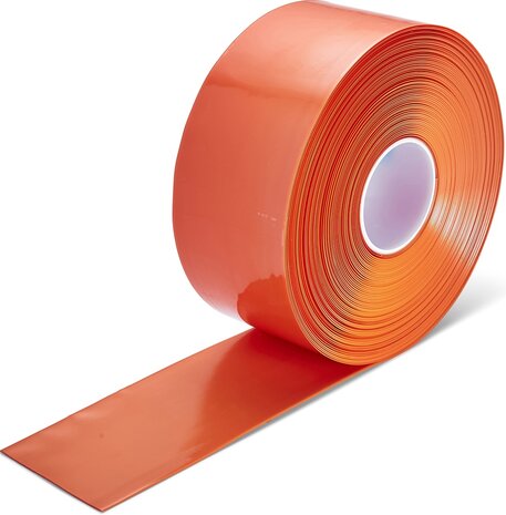 PermaLean vloermarkeringstape extra dun 100 mm oranje