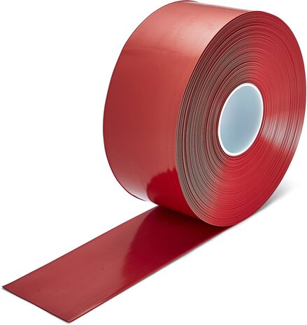PermaLean vloermarkeringstape extra dun 100 mm rood