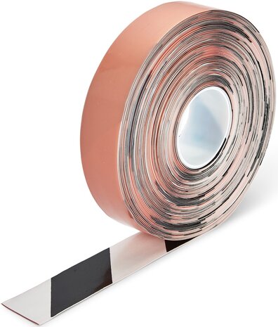 LeanLine Pro Hazard Vloermarkeringstape 50 mm wit-zwart
