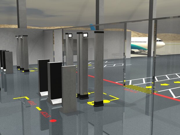 LeanLine Route Vloermarkeringstape 75 mm oranje