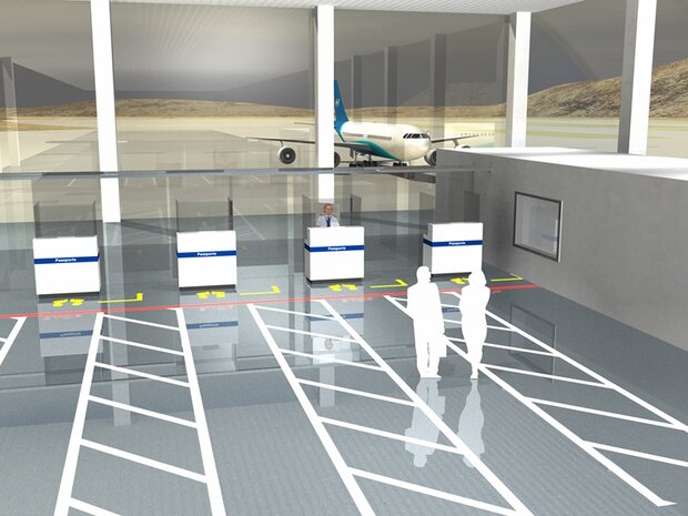 LeanLine Route Vloermarkeringstape 50 mm wit-groen