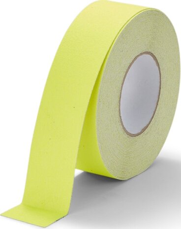 Antisliptape korrel fijn 50 mm fluor geel