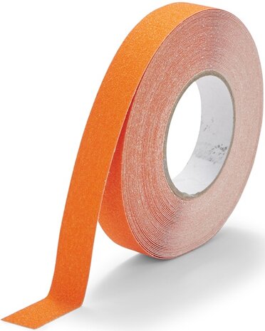 Antisliptape korrel fijn 25 mm oranje