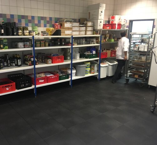 PVC Klickfliese Gastronomie Wasserdicht HACCP &ndash; BoClip 10 mm grau