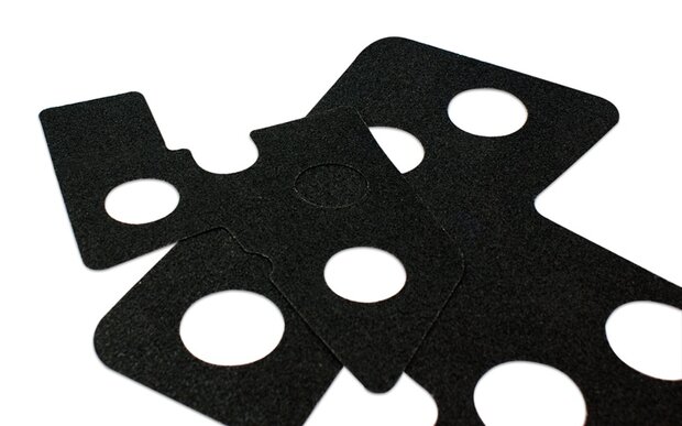 Antisliptape korrel fijn 50 mm rood-wit