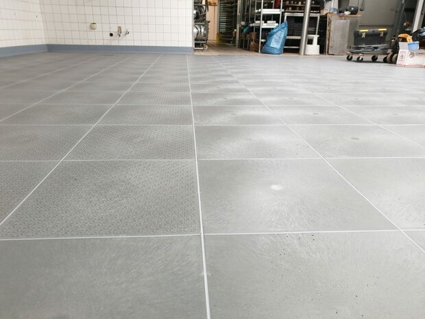 PVC Horecavloer BoFix R13-V6 &ndash; Vloeistofdicht voor natte ruimtes-grijs