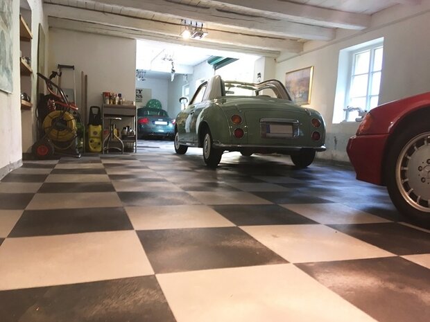 BoLock PVC Kliktegel Garagevloer &ndash; Waterdicht zwart