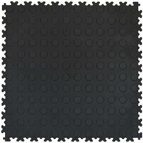 BoRecyta PVC Kliktegel Garagevloer 7 mm &ndash; zwart