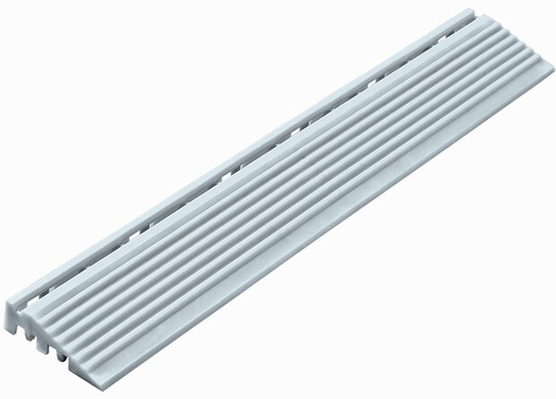Afwerkrand recht voor 18 mm PP kliktegels licht grijs