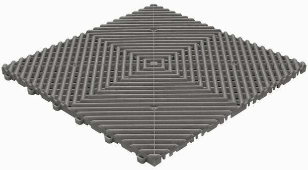 BoDeck Standard Balkonvloertegel &ndash; Open Drainage Kliktegel (PP)| Donkergrijs