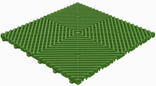 BoDeck Standard Balkonvloertegel &ndash; Open Drainage Kliktegel (PP)| Groen