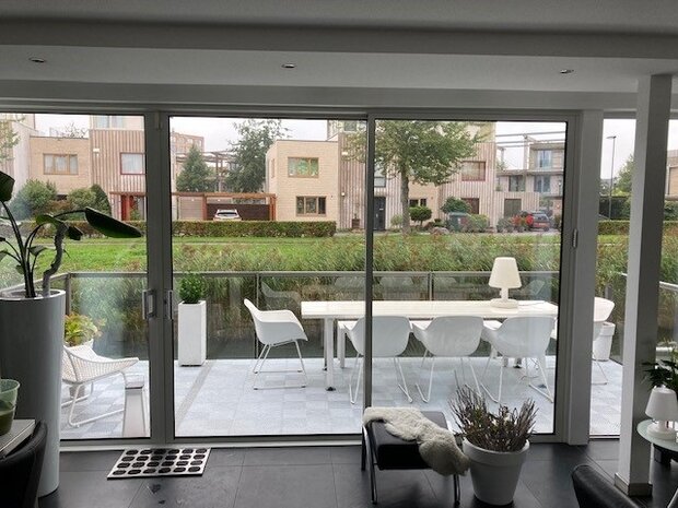 BoDeck Standard Balkonvloertegel &ndash; Open Drainage Kliktegel (PP) Weiss-Alu