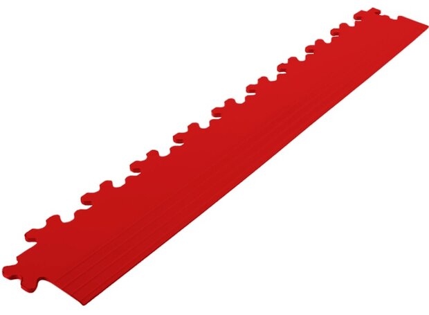 Afwerkrand recht voor 7 mm pvc kliktegels rood