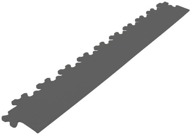 Afwerkrand recht voor 7 mm pvc kliktegels antraciet