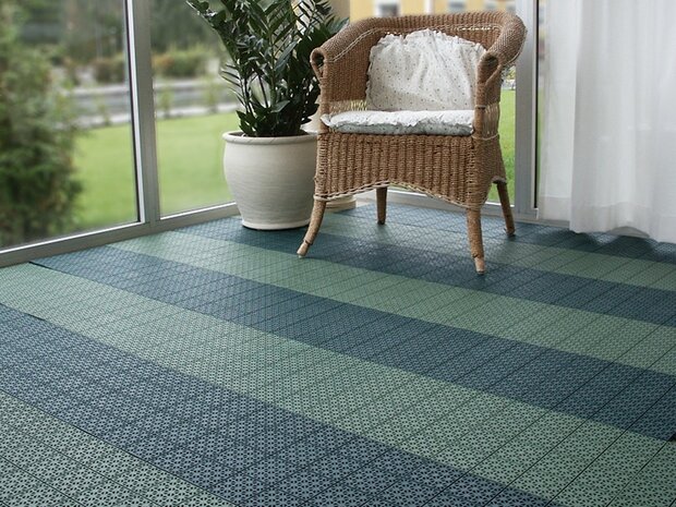 BoVersa  Balkonvloeren 12 mm&ndash; open kliktegels | blauw