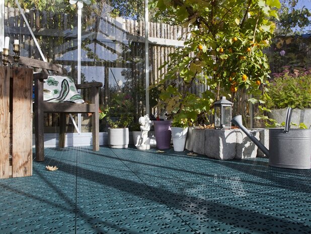 BoStara Balkonvloeren 12 mm&ndash; open kliktegels | donkergrijs