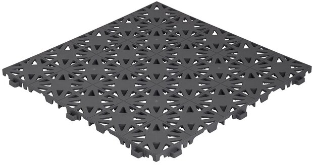 BoStara Balkonvloeren 12 mm&ndash; open kliktegels | donkergrijs