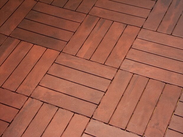 BoFudra balkonvloer 12 mm-houtlook- mahony