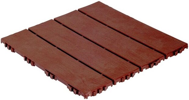 BoFudra balkonvloer 12 mm-houtlook- mahony