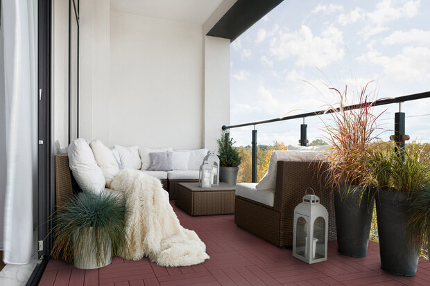 BoFudra balkonvloer 12 mm-houtlook- donker eiken