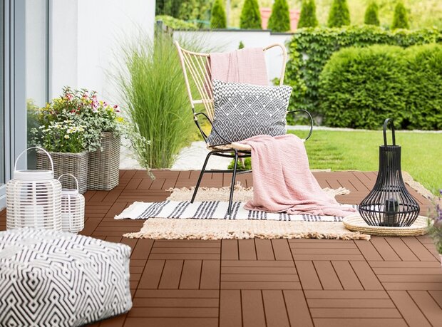 BoFudra balkonvloer 12 mm-houtlook- donker eiken