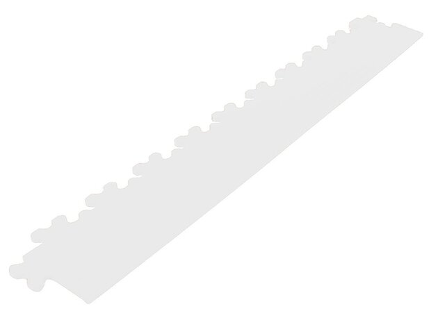 Afwerkrand recht voor 9 mm BoNueva pvc kliktegels wit