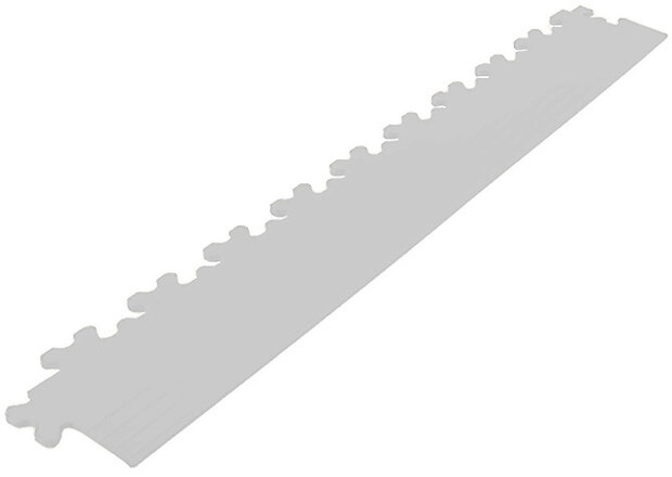 Afwerkrand recht voor 9 mm BoNueva pvc kliktegels lichtgrijs