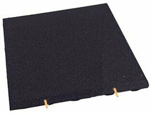 BoSoft rubberen balkontegel tegel 25 mm zwart