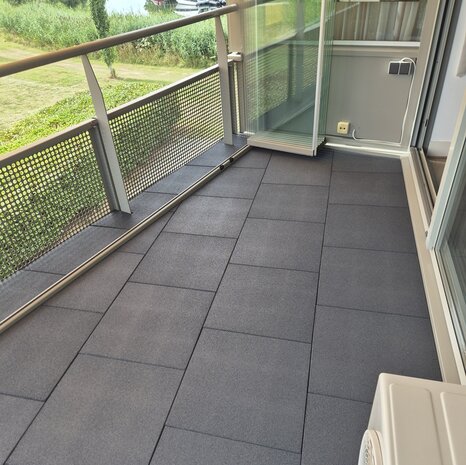 BoSoft rubberen balkontegel tegel 25 mm groen