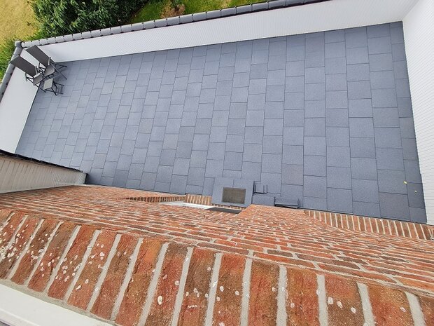 BoSoft rubberen balkontegel tegel 25 mm roodbruin