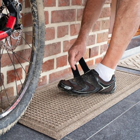 Waterhog Schoenen- &amp; Laarzenmat Chevron 38&times;91 cm Beige