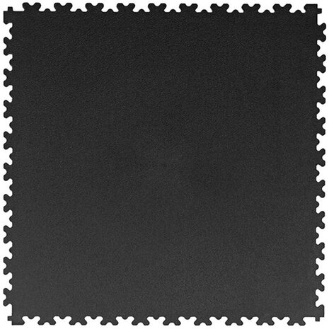BoRecyta PVC Kliktegel Garagevloer 7 mm &ndash;licht-gestructureerd-zwart