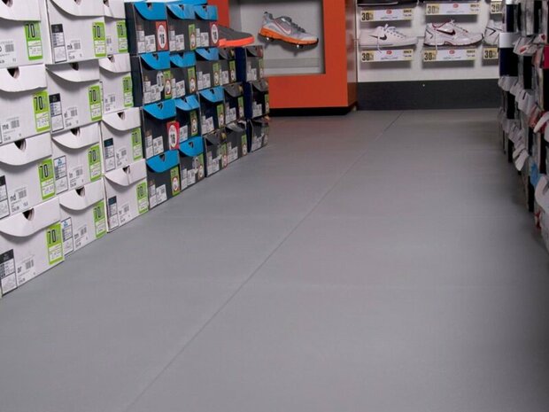 Taralock PVC kliktegel Garagevloer 7 mm - licht-grijs-verdekte verbinding 