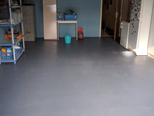 TaraLock PVC Klickfliese Garagenboden 7 mm &ndash;Gruen- verdeckte Verbindung 