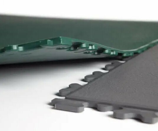 Taralock PVC kliktegel Garagevloer 7 mm -geel-verdekte verbinding 