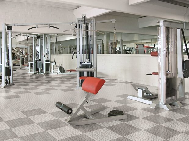 BoDiamond-Garagetegels-18 mm&ndash;donkergrijs-traanplaatmotief 