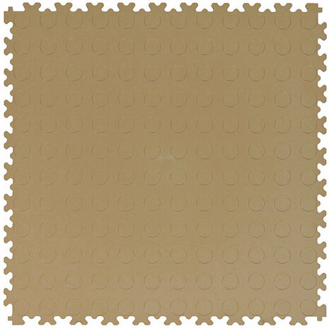 BoSepta PVC Klickfliese Garagenboden &ndash; 7 mm-Beige-Noppen