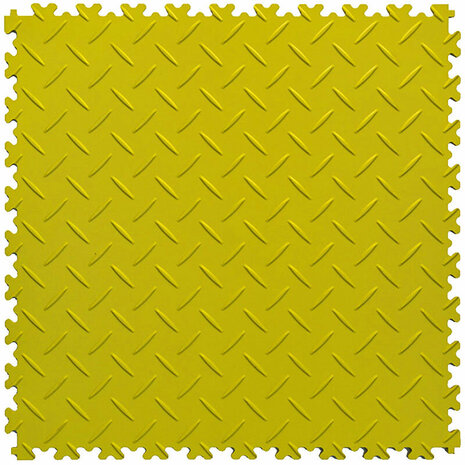 BoSepta PVC Kliktegel Garagevloer&ndash;7mm-geel-traanplaat 