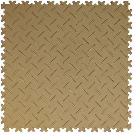 BoSepta PVC Kliktegel Garagevloer&ndash;7mm-beige-traanplaat 