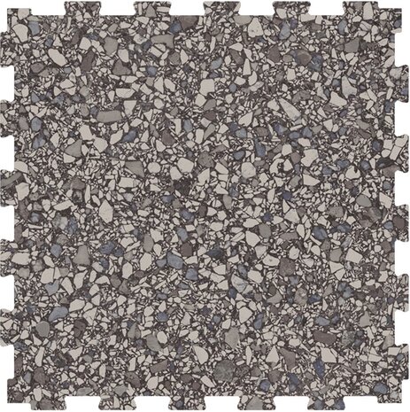RockFit PVC kliktegel Garagevloer-6.5 mm-terrazzo-grijs