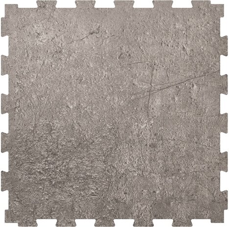RockFit PVC kliktegel Garagevloer-6.5 mm-beton-grijs