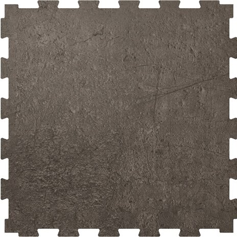 RockFit PVC kliktegel Garagevloer-6.5 mm-beton-zwart